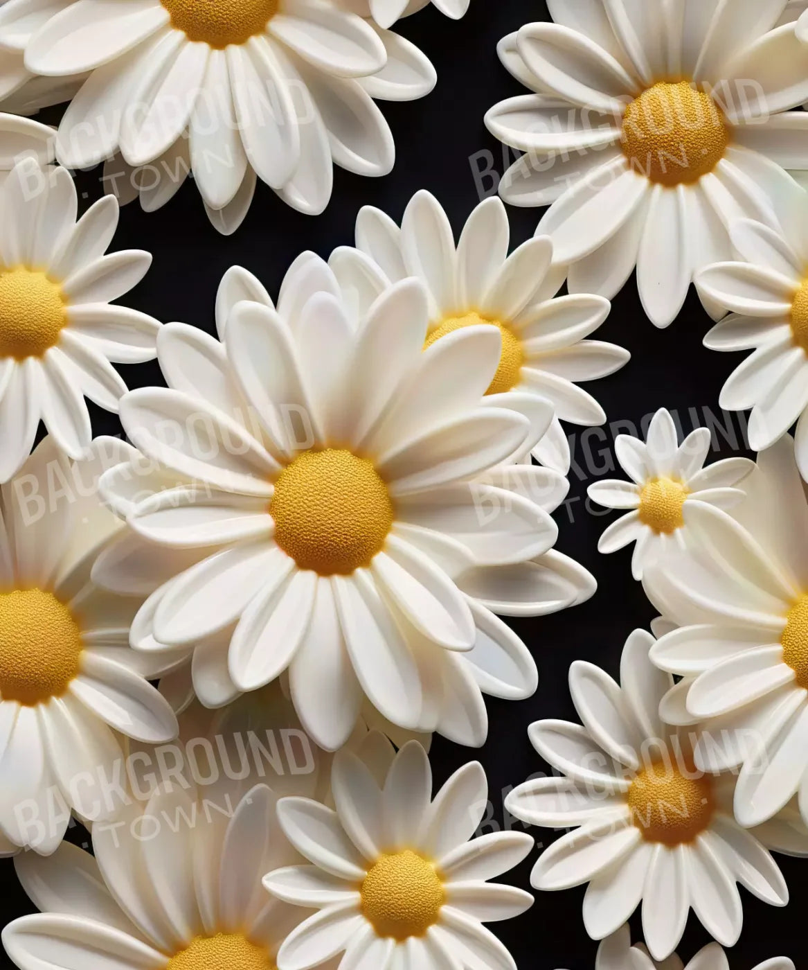 White Daisy Ii 10X12 Ultracloth ( 120 X 144 Inch ) Backdrop