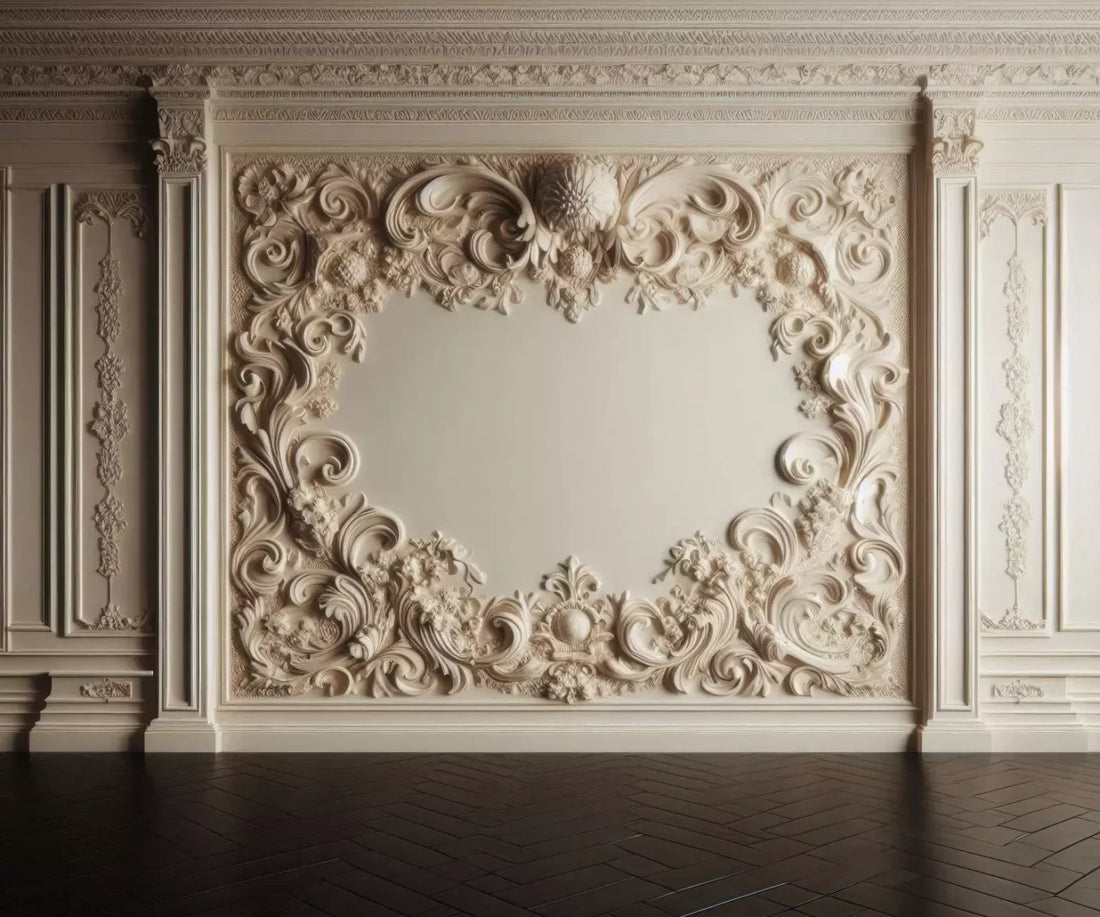 White Elegance 5’X4’2 Fleece (60 X 50 Inch) Backdrop