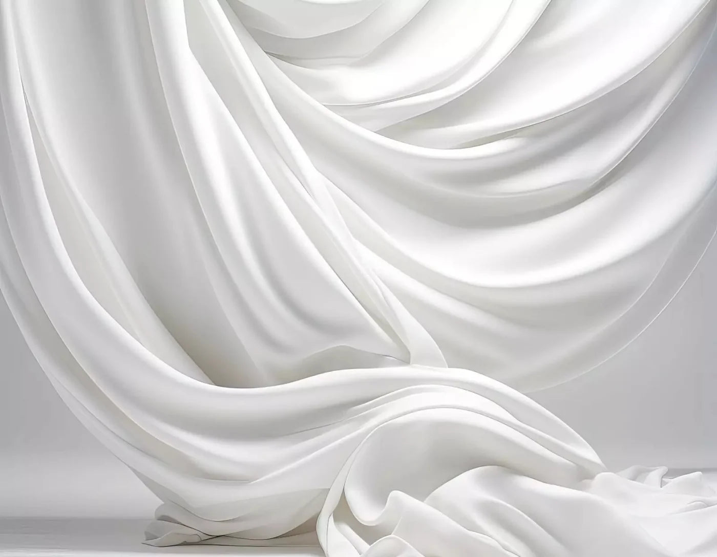 Flowing Silk Drop 8X6 Fleece ( 96 X 72 Inch ) Backdrop