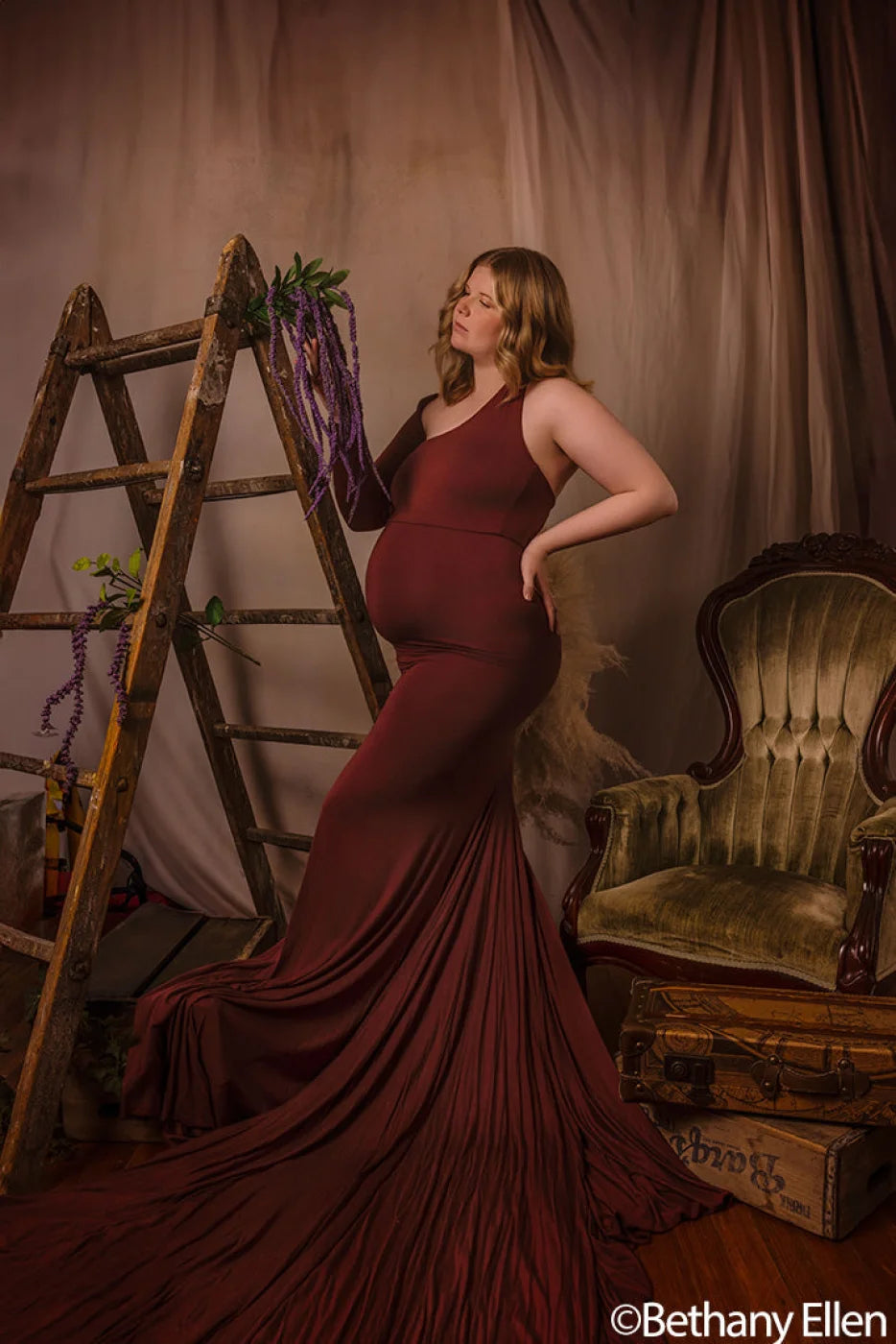 White Plaster Wall With Curtain I Backdrop