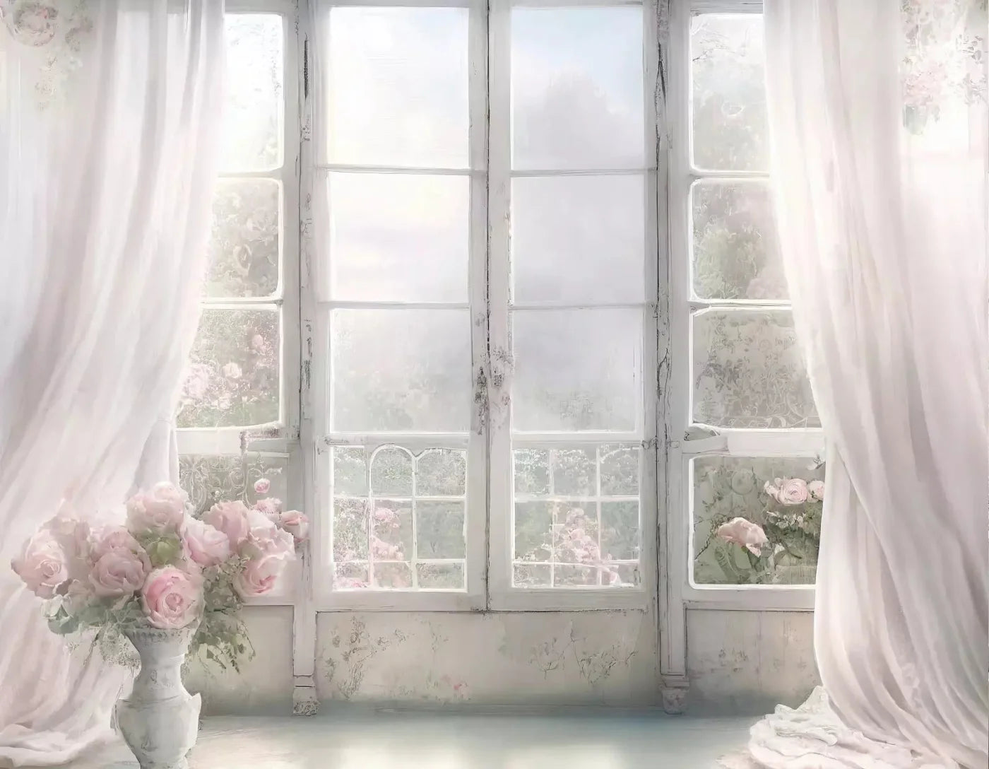 White Room Iii 8X6 Fleece ( 96 X 72 Inch ) Backdrop