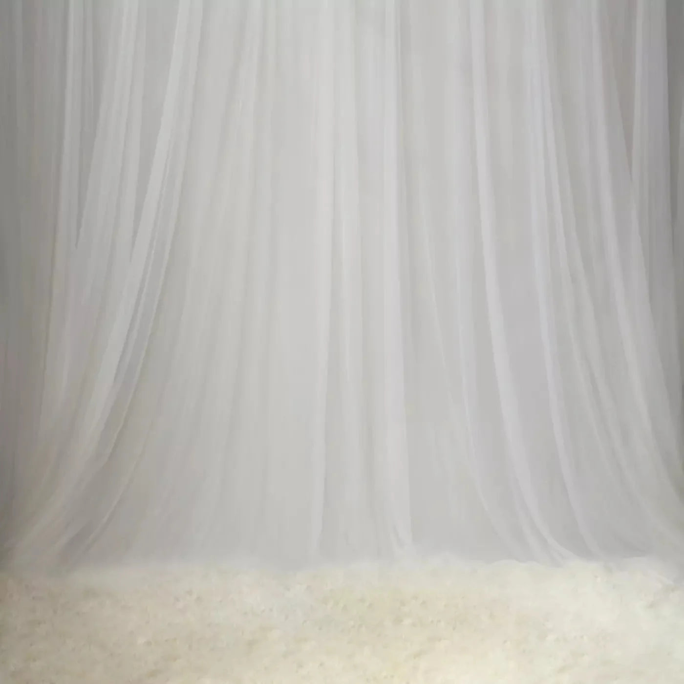 White Sheers 10X10 Ultracloth ( 120 X Inch ) Backdrop