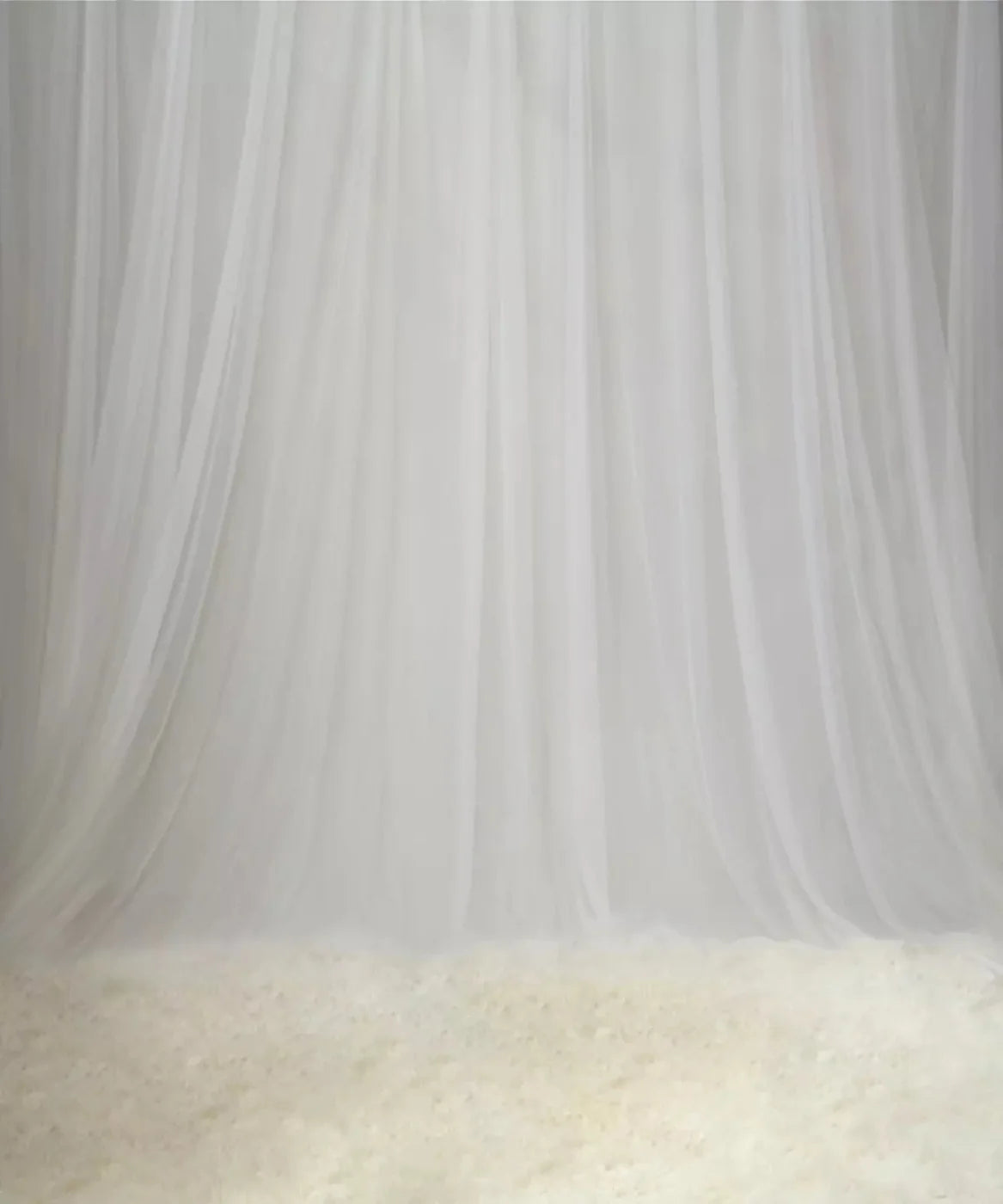Sheer white drapes Backdrop for Photography