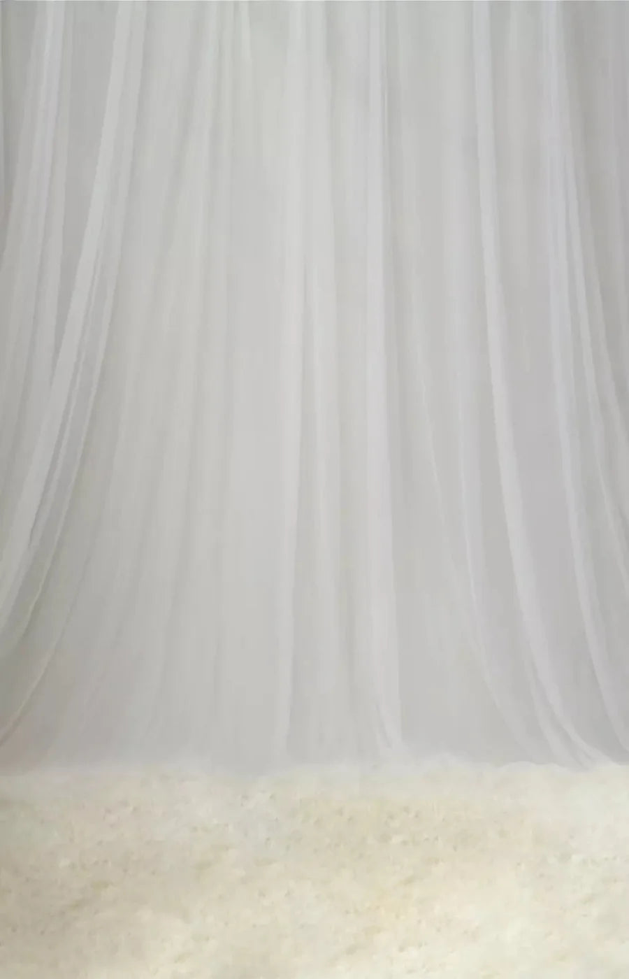 White Sheers 8X12 Ultracloth ( 96 X 144 Inch ) Backdrop