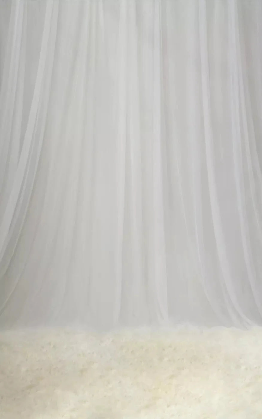 White Sheers 9X14 Ultracloth ( 108 X 168 Inch ) Backdrop