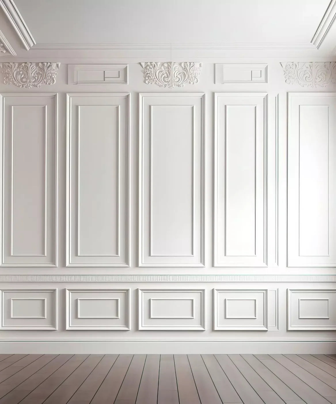 White Simple Ballroom 10X12 Ultracloth ( 120 X 144 Inch ) Backdrop