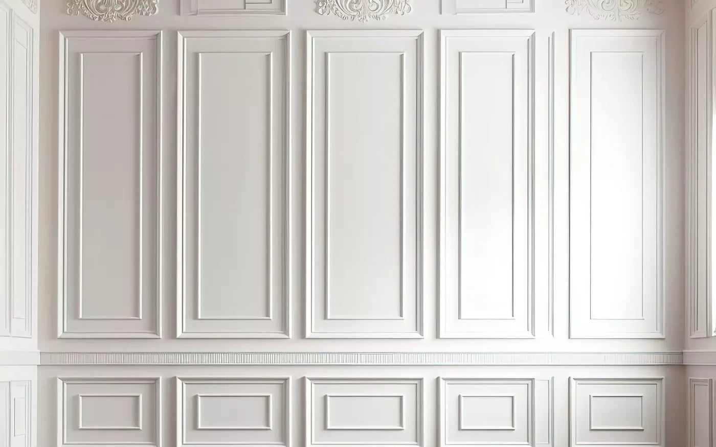 White Simple Ballroom 8X5 Ultracloth ( 96 X 60 Inch ) Backdrop