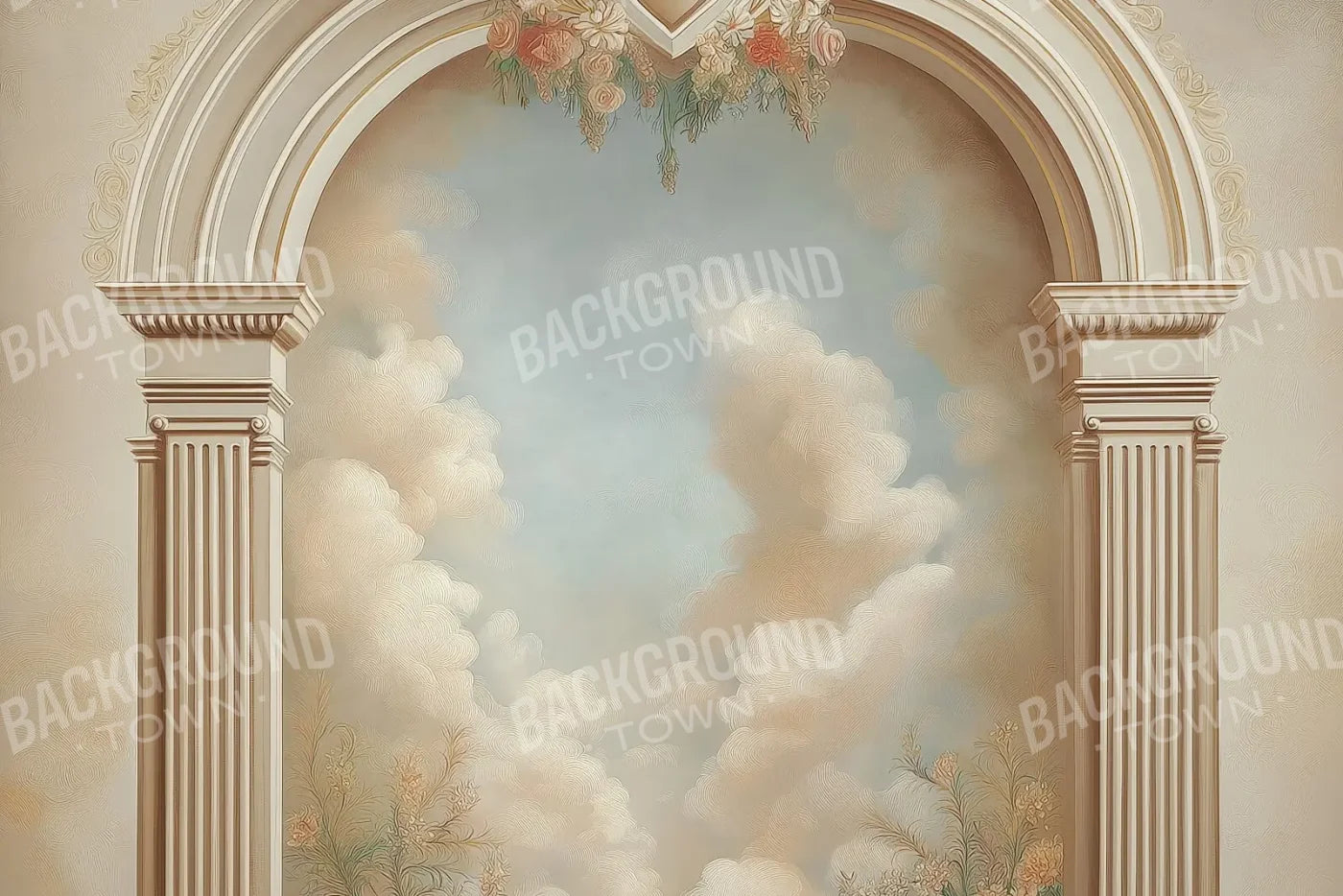 White Wall Archway 12’x8’ UltraCloth (144 x 96 inch) Backdrop