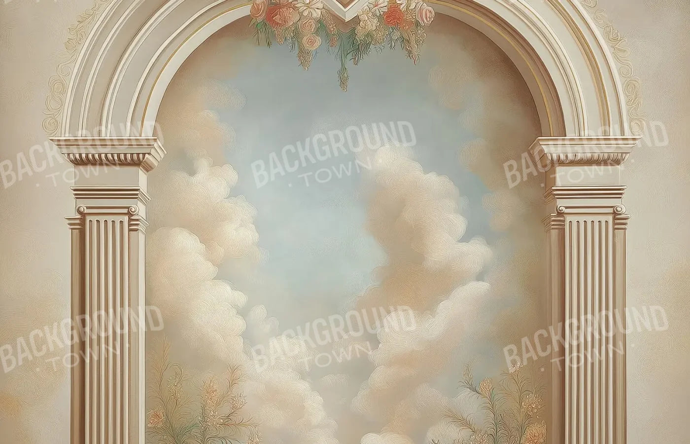 White Wall Archway 14’x9’ UltraCloth (168 x 108 inch) Backdrop