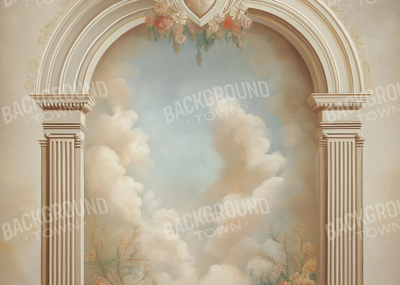 White Wall Archway 7’x5’ UltraCloth (84 x 60 inch) Backdrop
