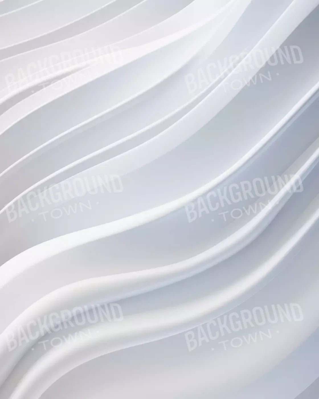 White Waves 8’X10’ Fleece (96 X 120 Inch) Backdrop