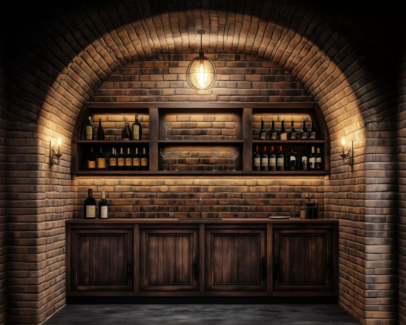 Wine Bar 10’X8’ Fleece (120 X 96 Inch) Backdrop