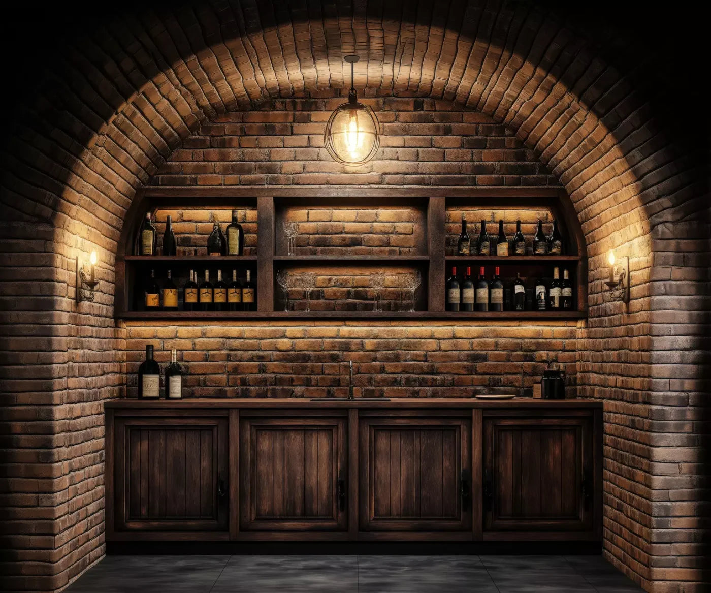 Wine Bar 12’X10’ Ultracloth (144 X 120 Inch) Backdrop