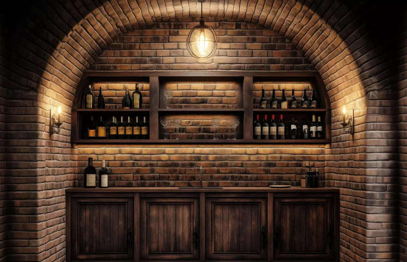 Wine Bar 14’X9’ Ultracloth (168 X 108 Inch) Backdrop