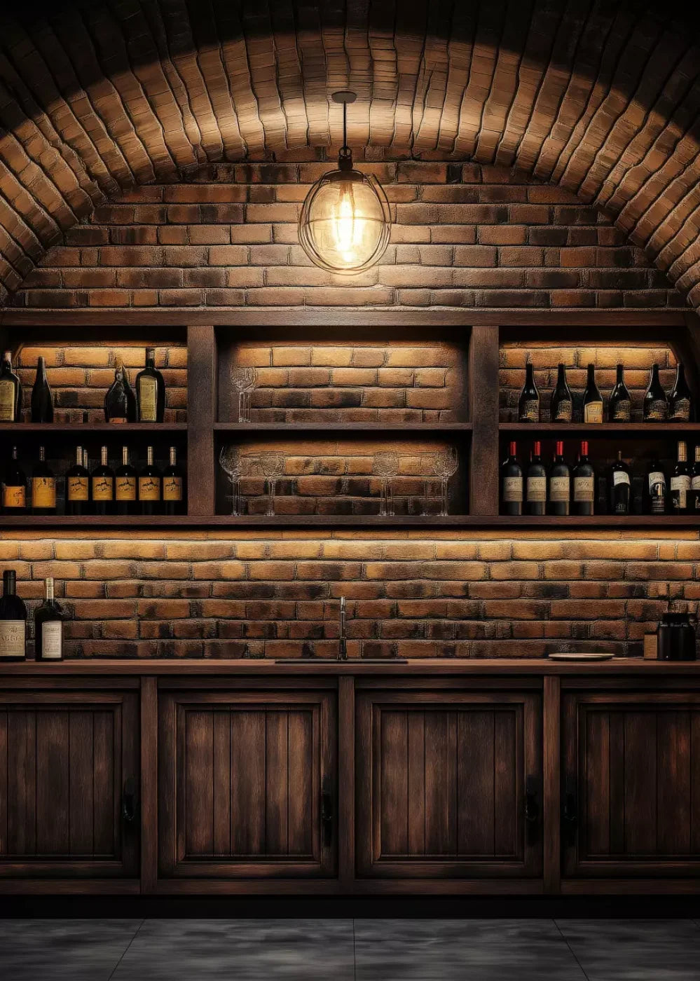 Wine Bar 5’X7’ Ultracloth (60 X 84 Inch) Backdrop