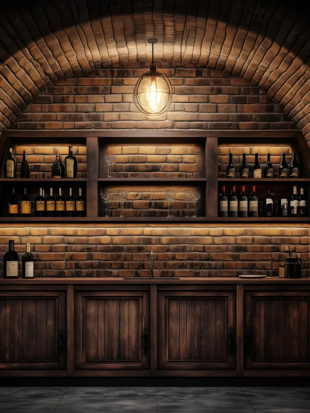 Wine Bar 6’X8’ Fleece (72 X 96 Inch) Backdrop