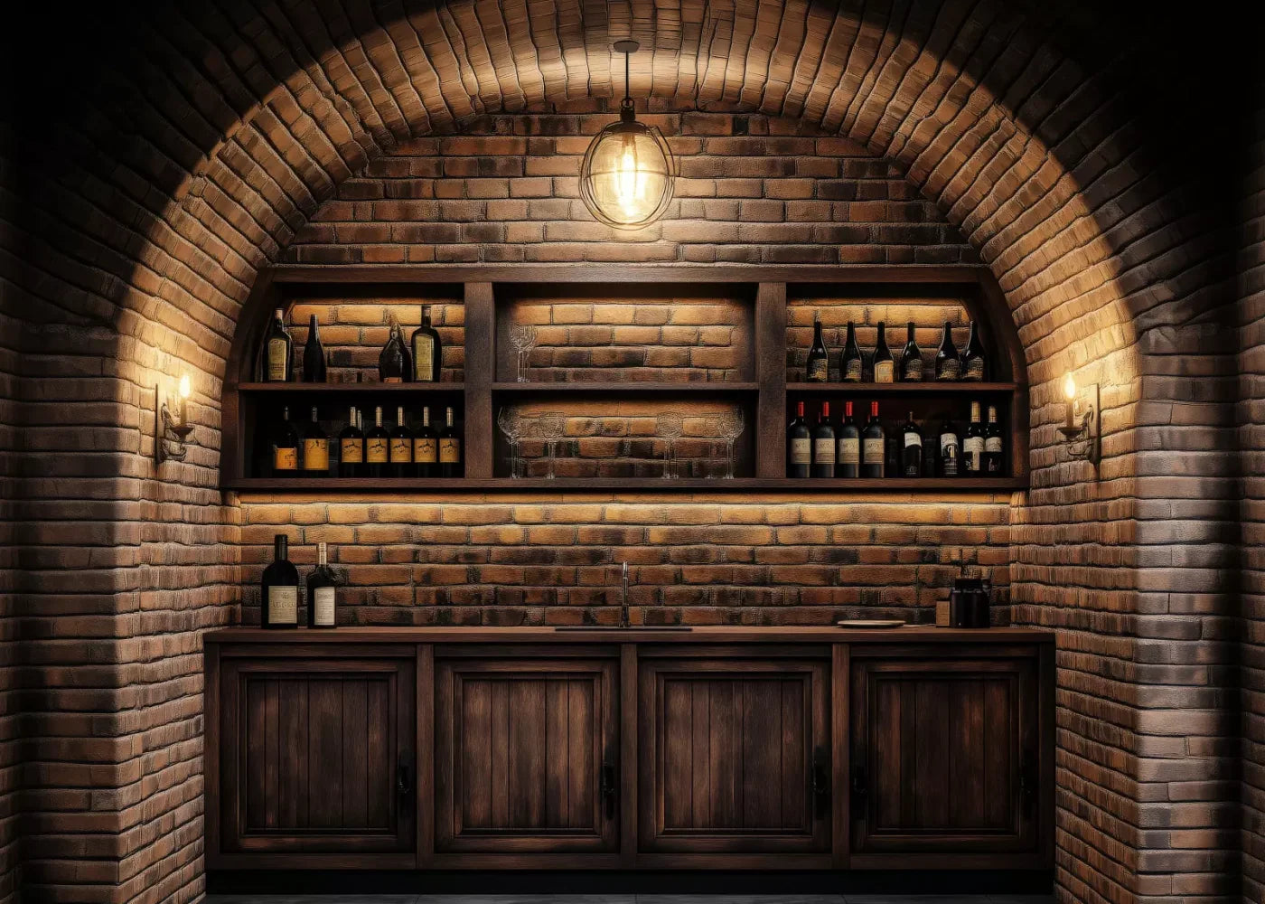 Wine Bar 7’X5’ Ultracloth (84 X 60 Inch) Backdrop
