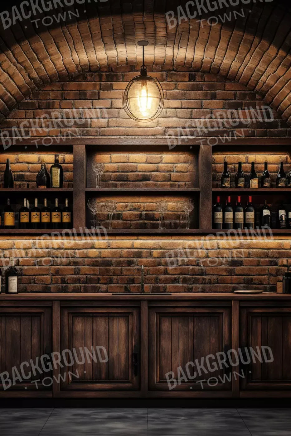 Wine Bar 8’X12’ Ultracloth (96 X 144 Inch) Backdrop