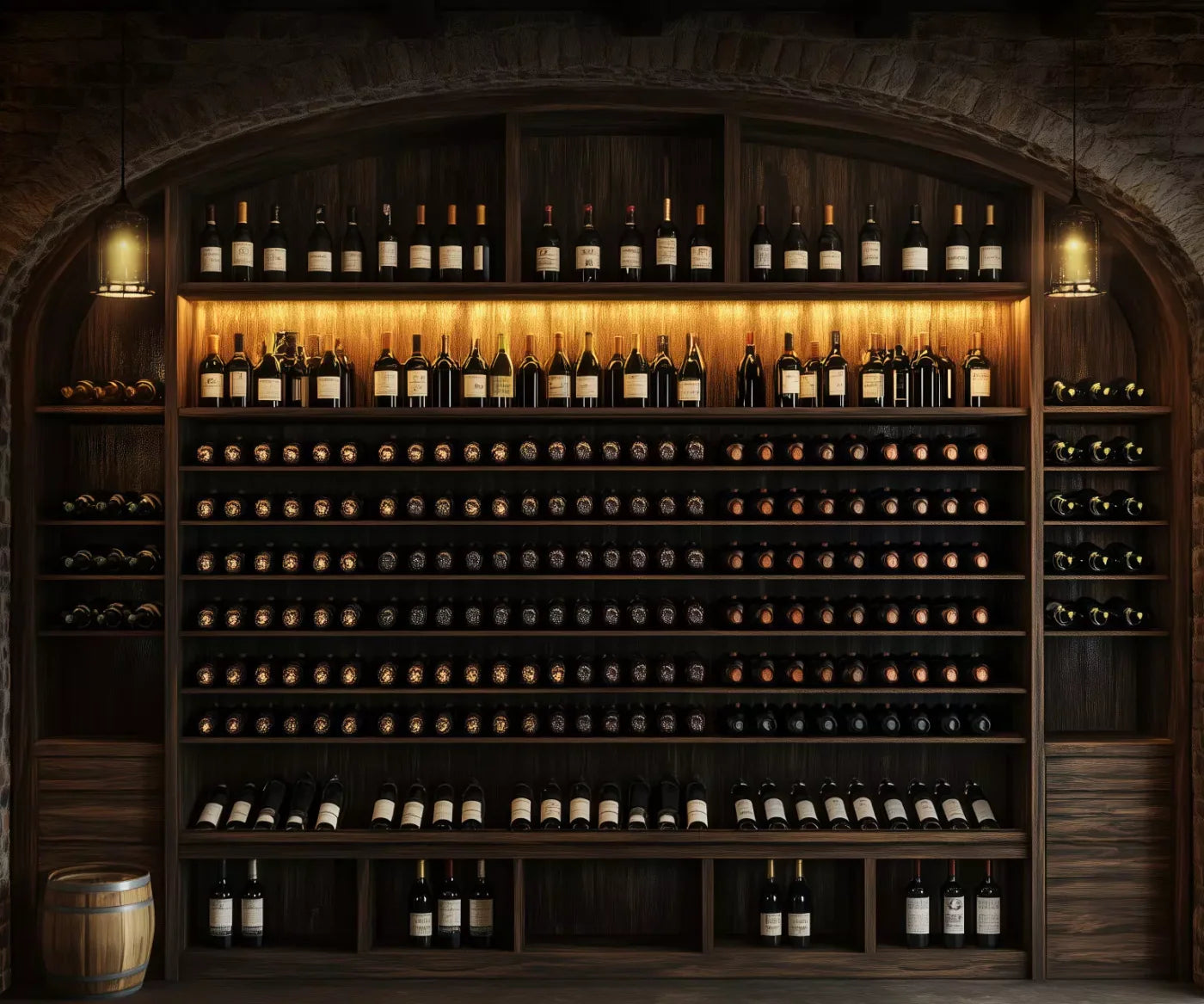 Wine Cellar 12’X10’ Ultracloth (144 X 120 Inch) Backdrop