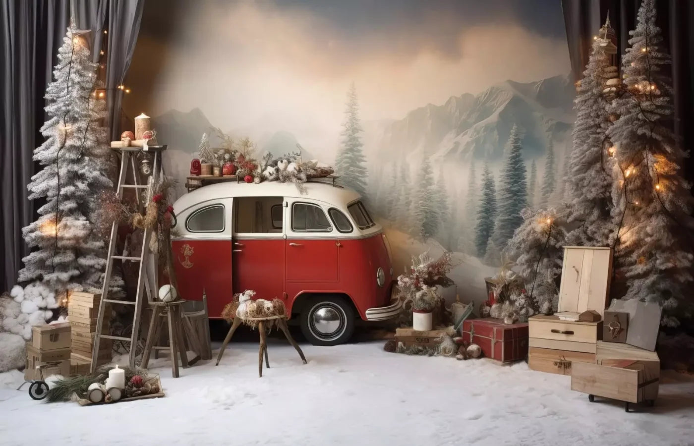 Winter Camping Ii 14’X9’ Ultracloth (168 X 108 Inch) Backdrop