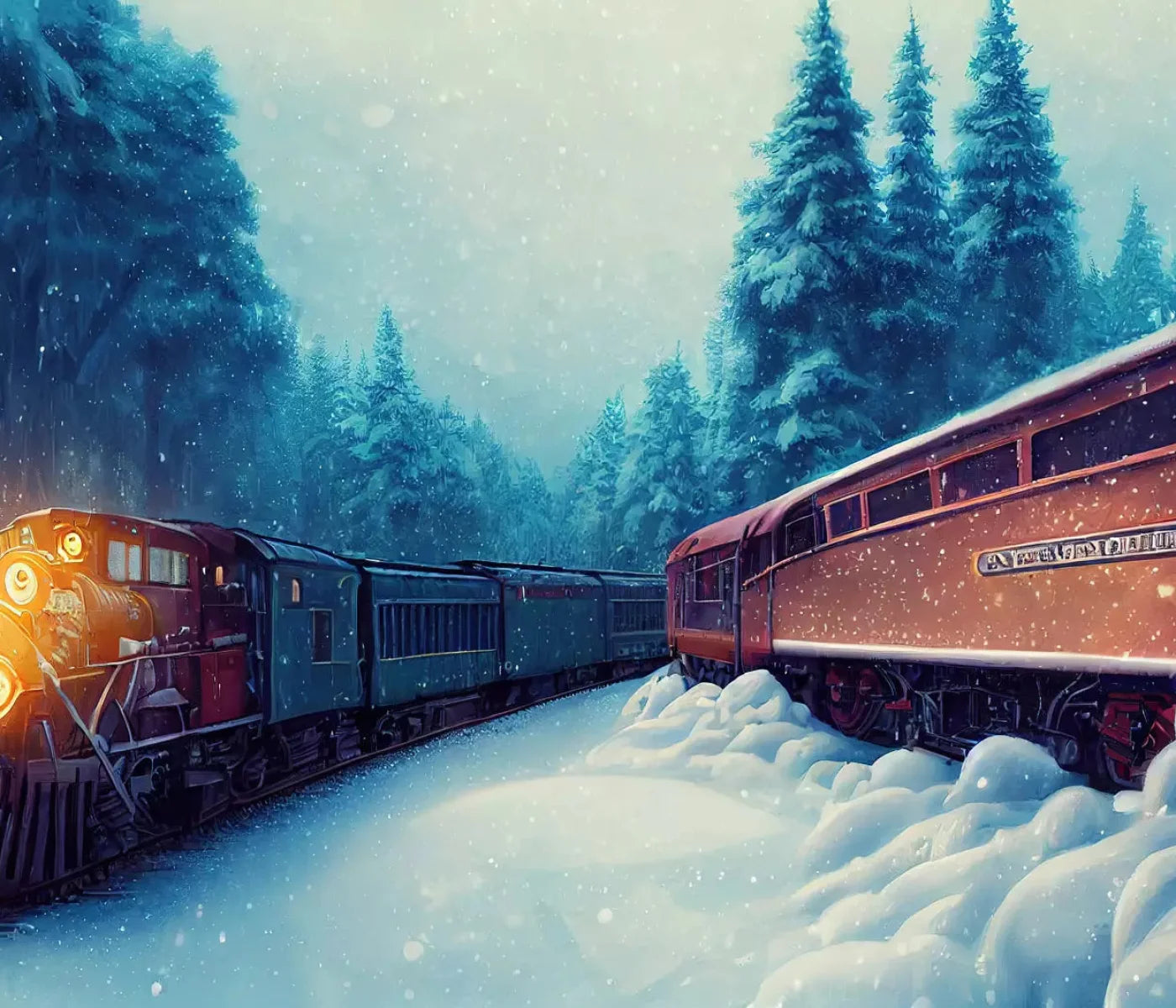 Winter Express 2 12X10 Ultracloth ( 144 X 120 Inch ) Backdrop
