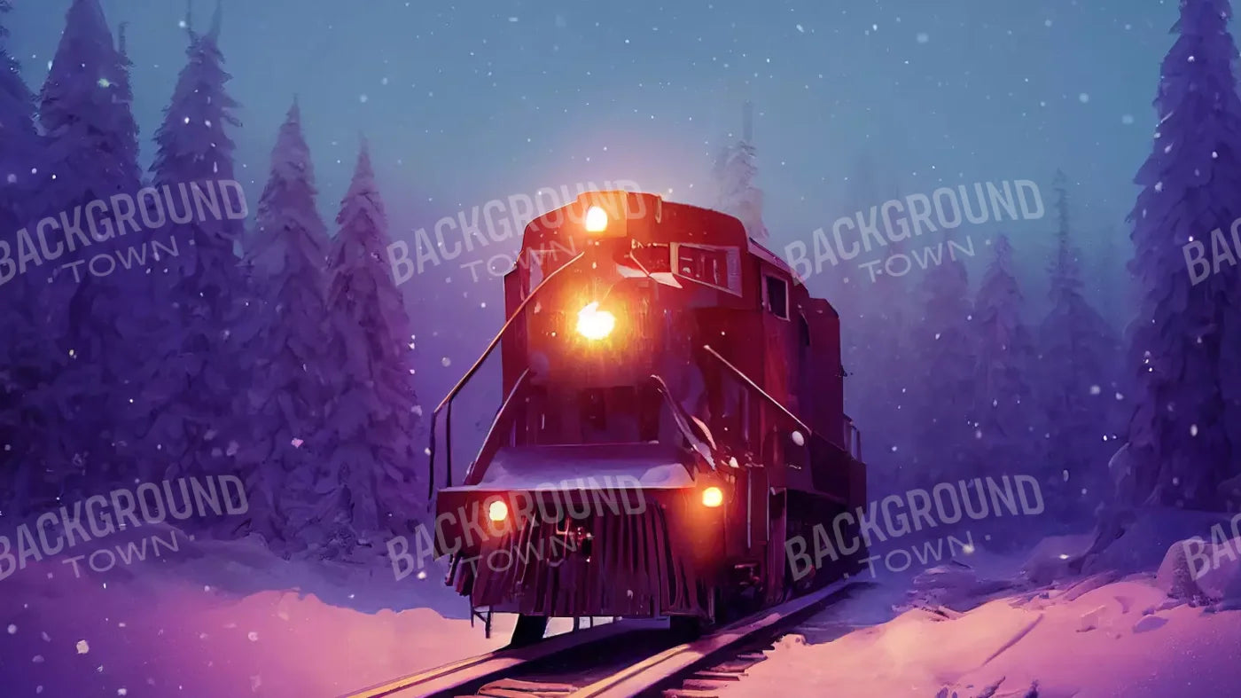 Winter Express 3 14X8 Ultracloth ( 168 X 96 Inch ) Backdrop
