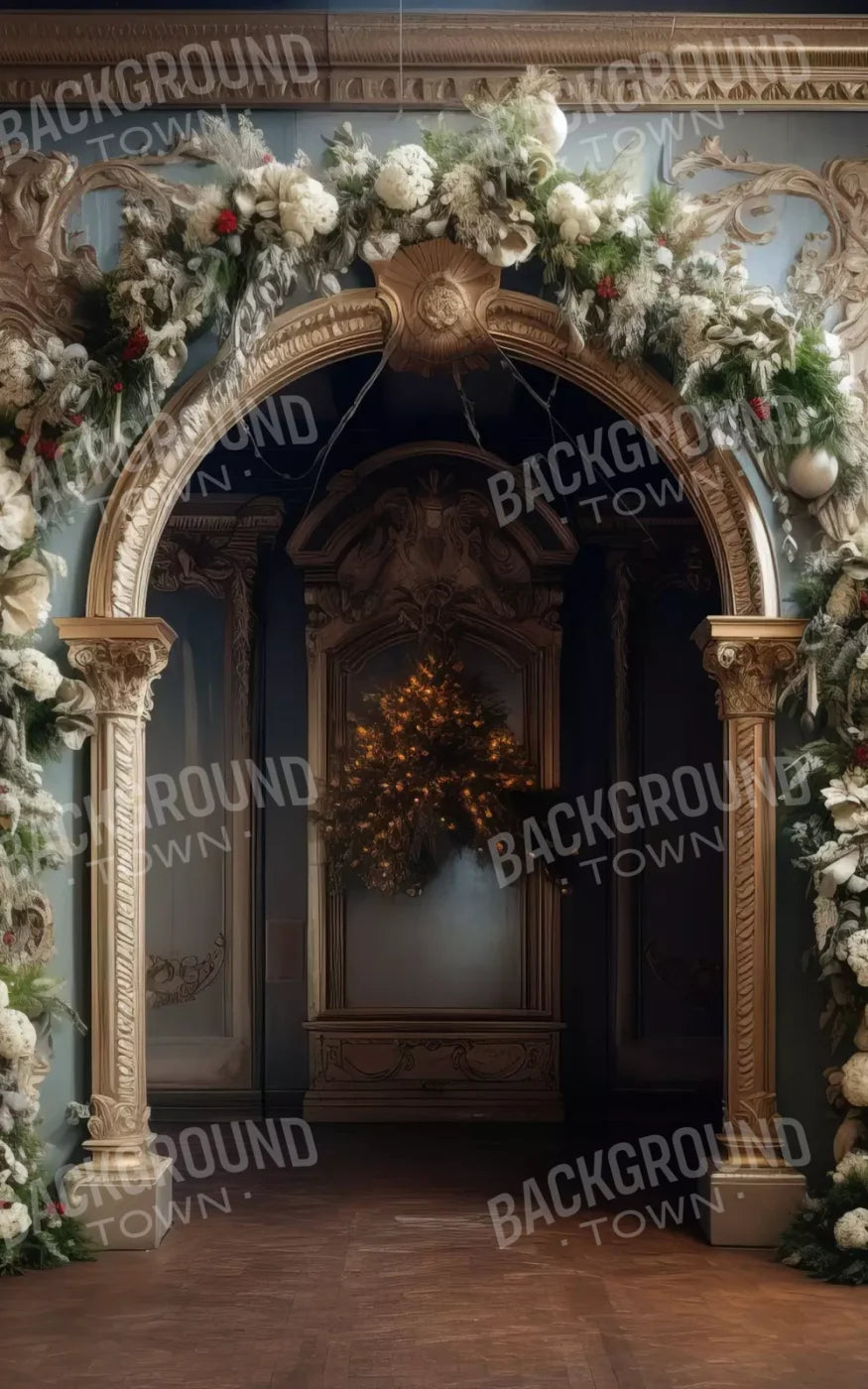 Winter Holiday Arch 5’X8’ Ultracloth (60 X 96 Inch) Backdrop