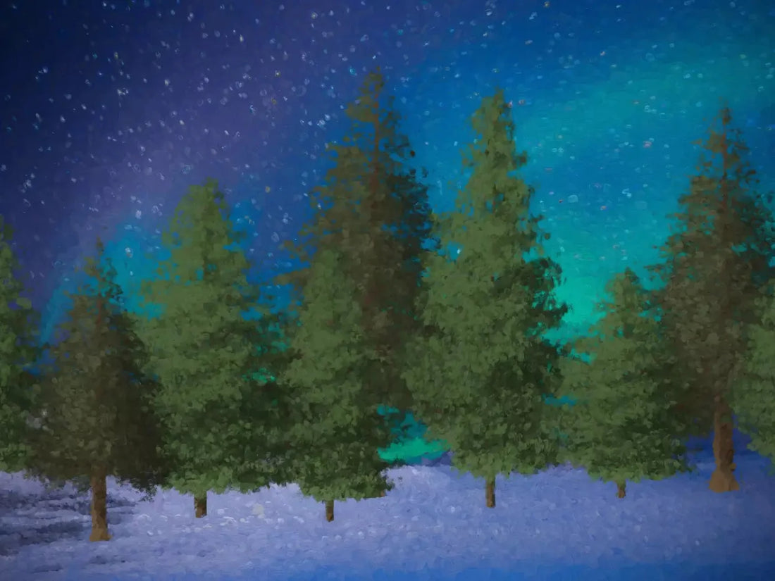 Winter Sky 68X5 Fleece ( 80 X 60 Inch ) Backdrop