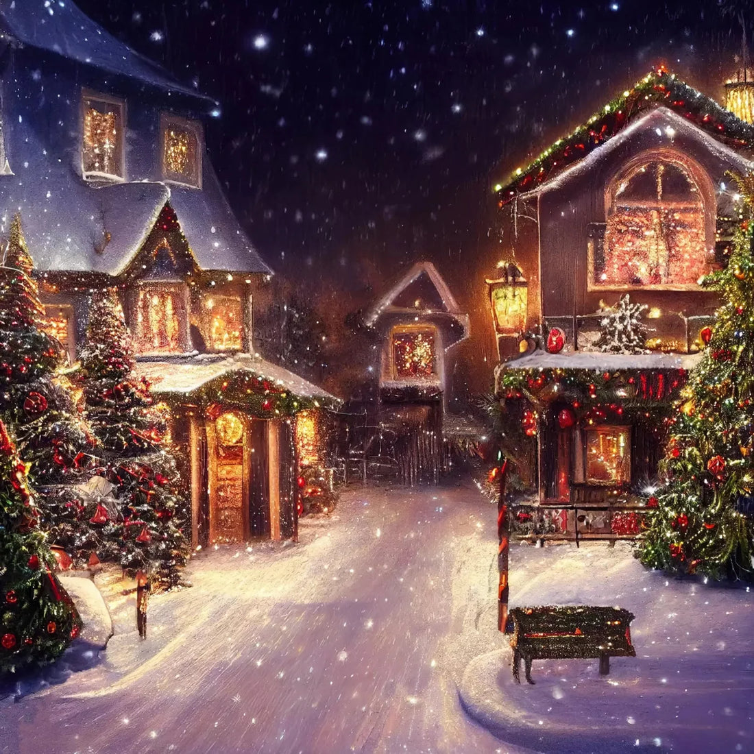 Winter Stroll 10X10 Ultracloth ( 120 X Inch ) Backdrop