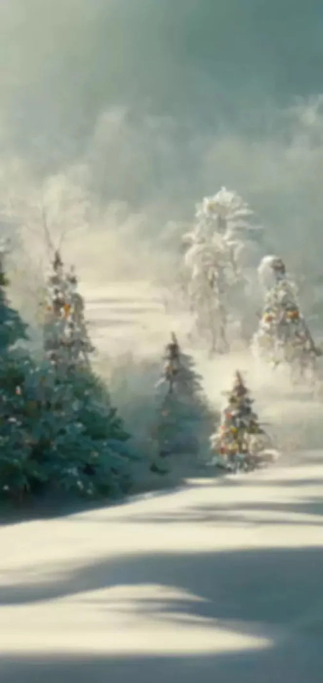 Winter Wonderland 1 8X16 Ultracloth ( 96 X 192 Inch ) Backdrop