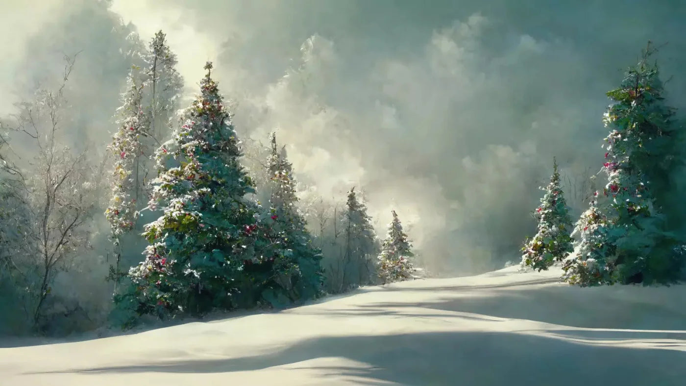 Winter Wonderland 14X8 Ultracloth ( 168 X 96 Inch ) Backdrop