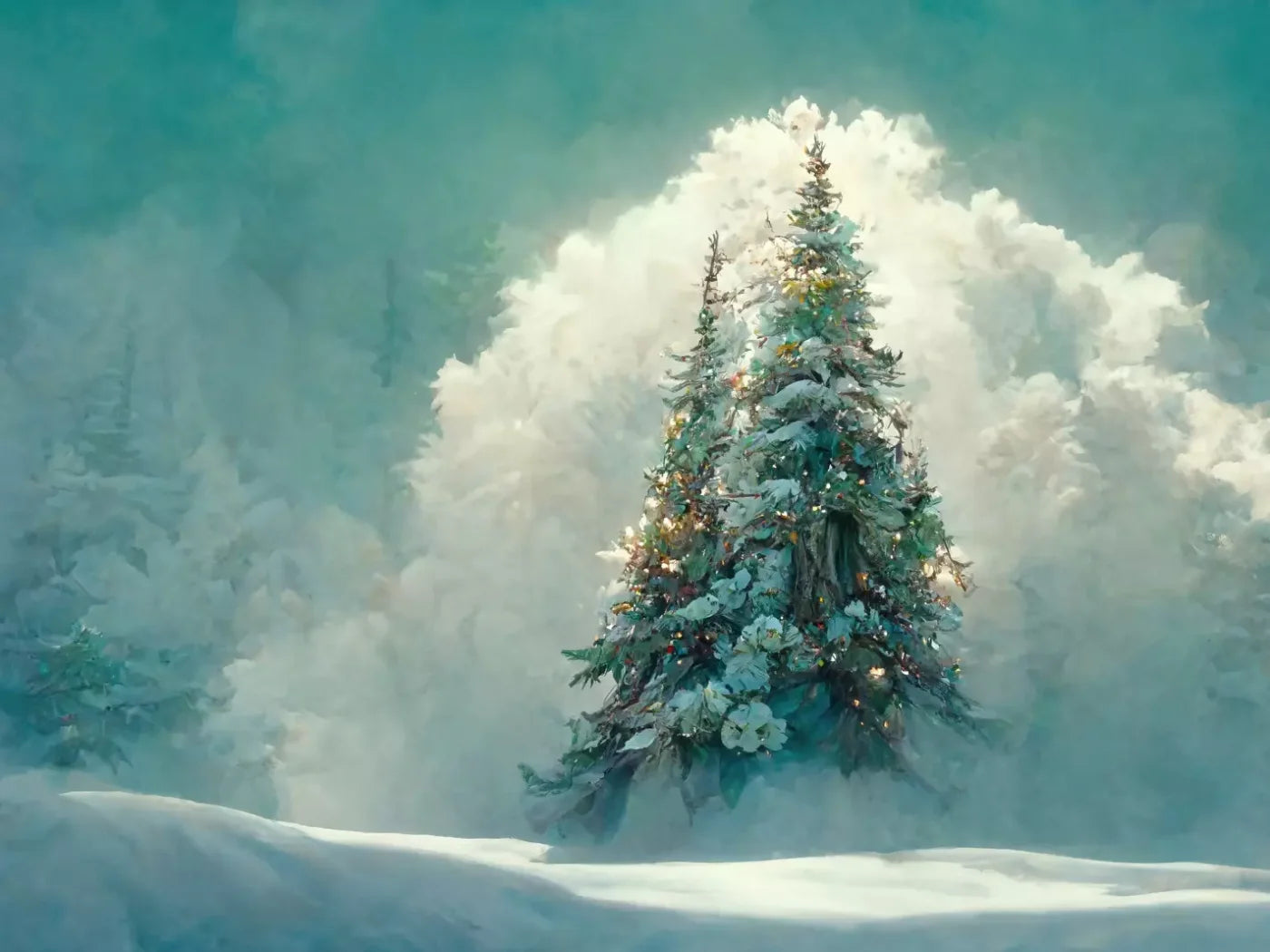 Winter Wonderland 2 7X5 Ultracloth ( 84 X 60 Inch ) Backdrop