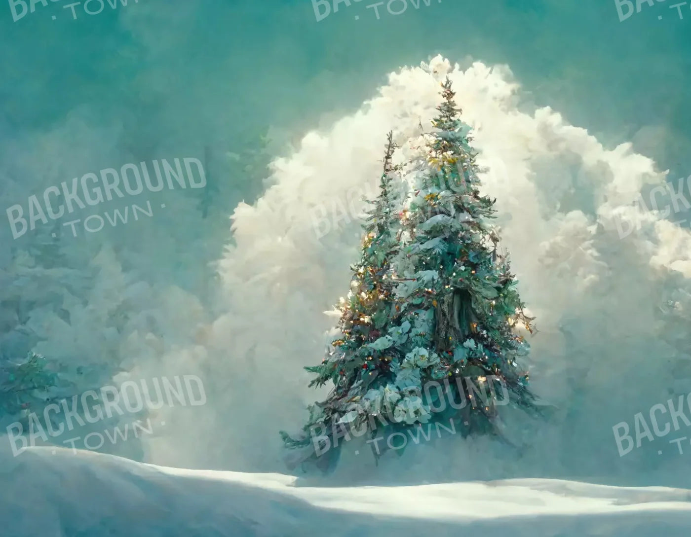 Winter Wonderland 2 8X6 Fleece ( 96 X 72 Inch ) Backdrop