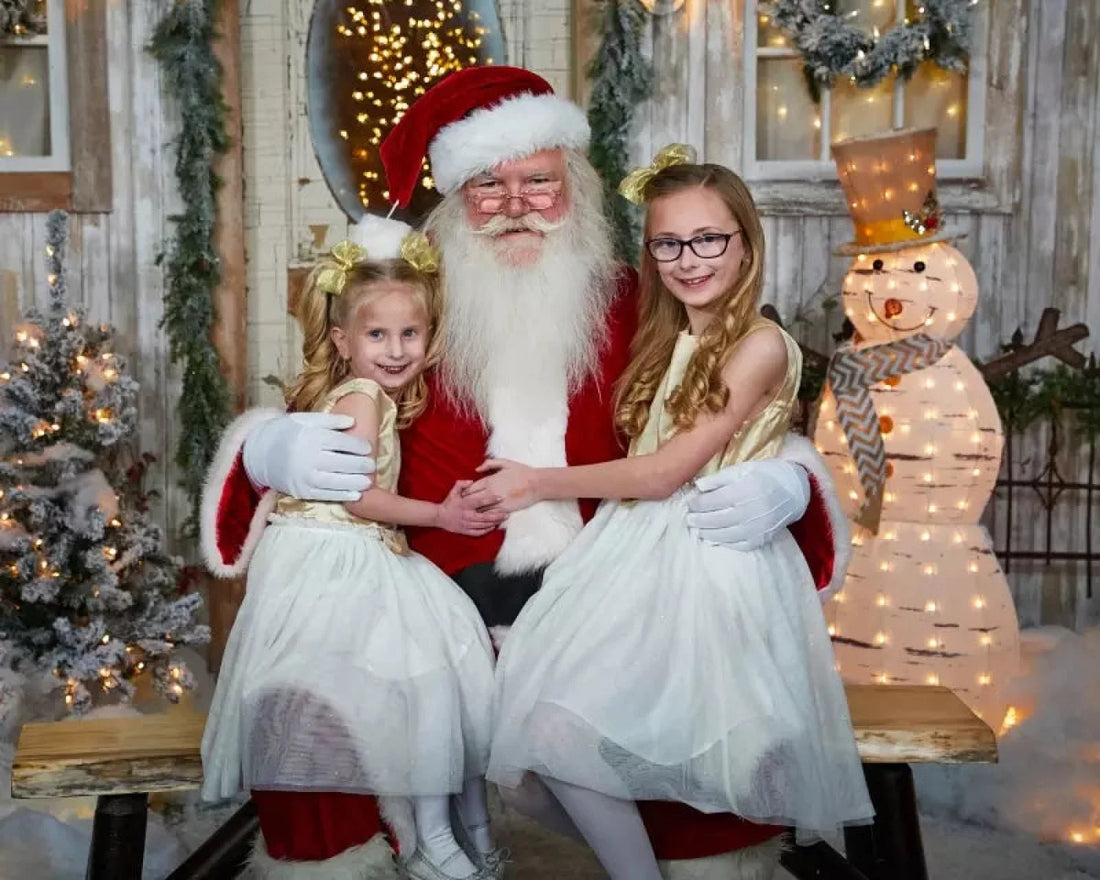 White Christmas Backdrop for Photography