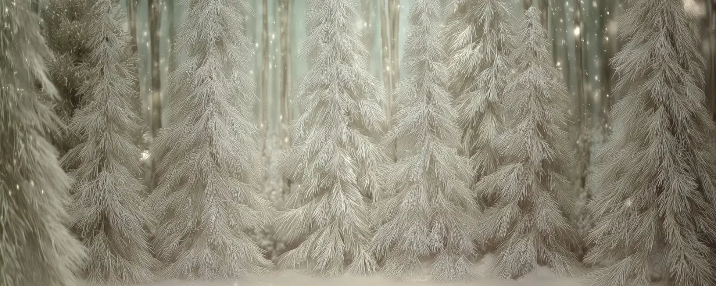 Winter Woods Backdrop