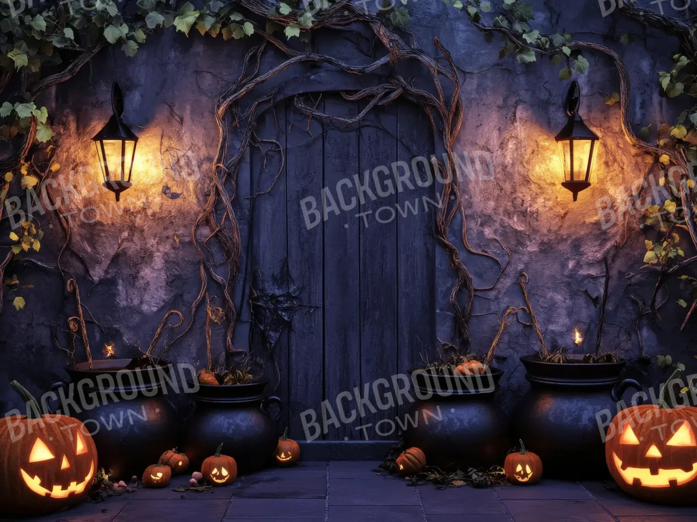 Witchs Doorstep 6’8x5’ Fleece (80 x 60 inch) Backdrop