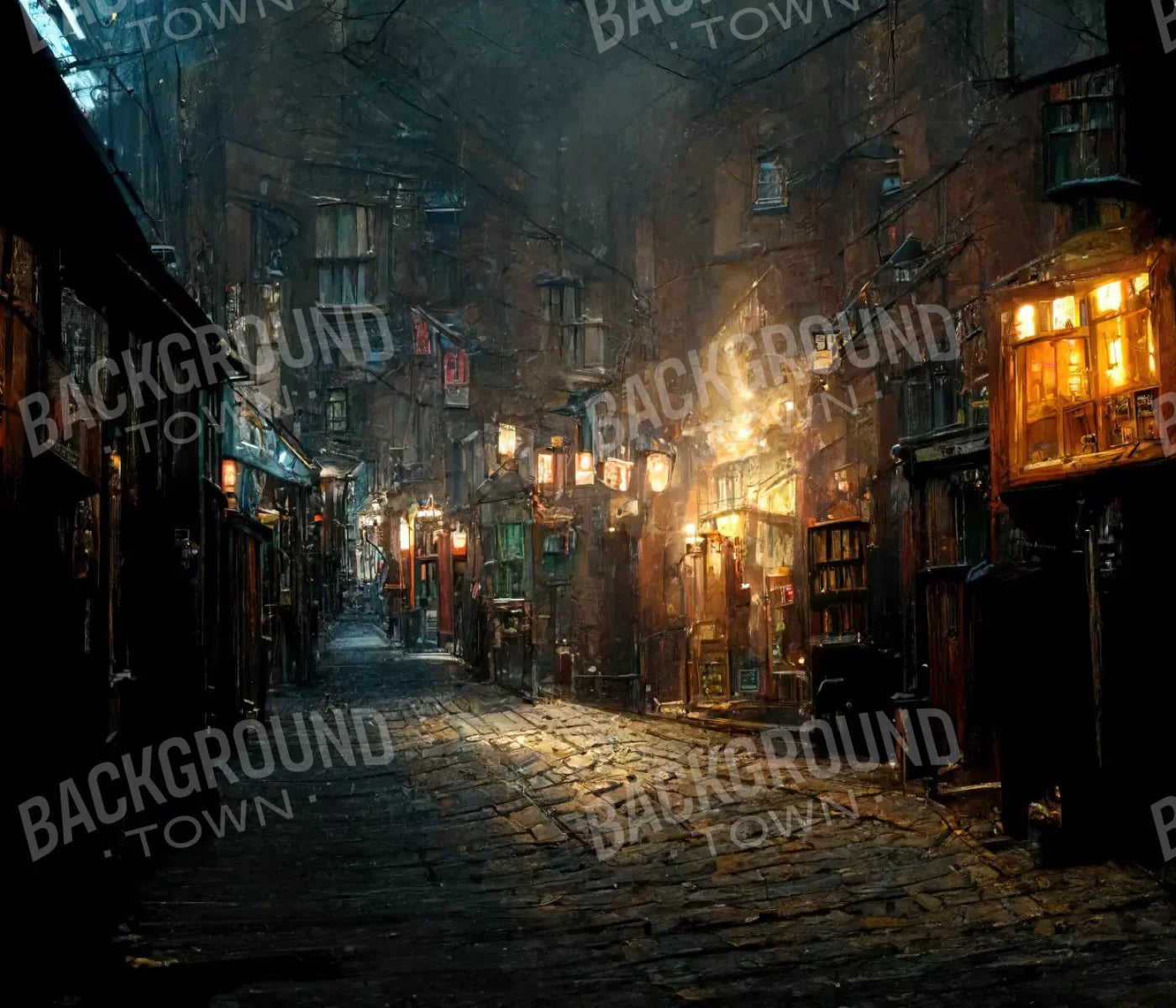 Diagonal Aley 12X10 Ultracloth ( 144 X 120 Inch ) Backdrop