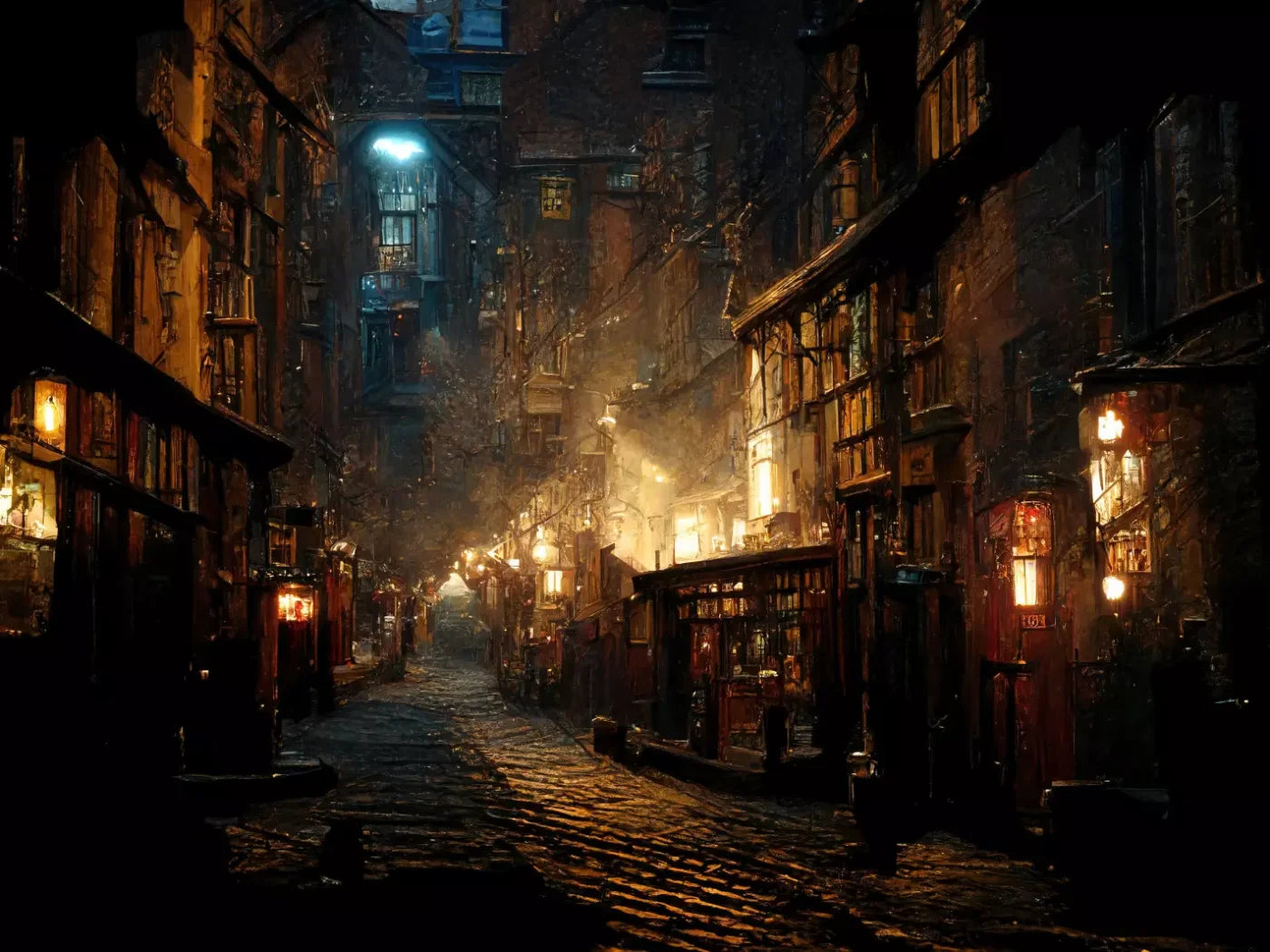 Diagonal Alley 68X5 Fleece ( 80 X 60 Inch ) Backdrop