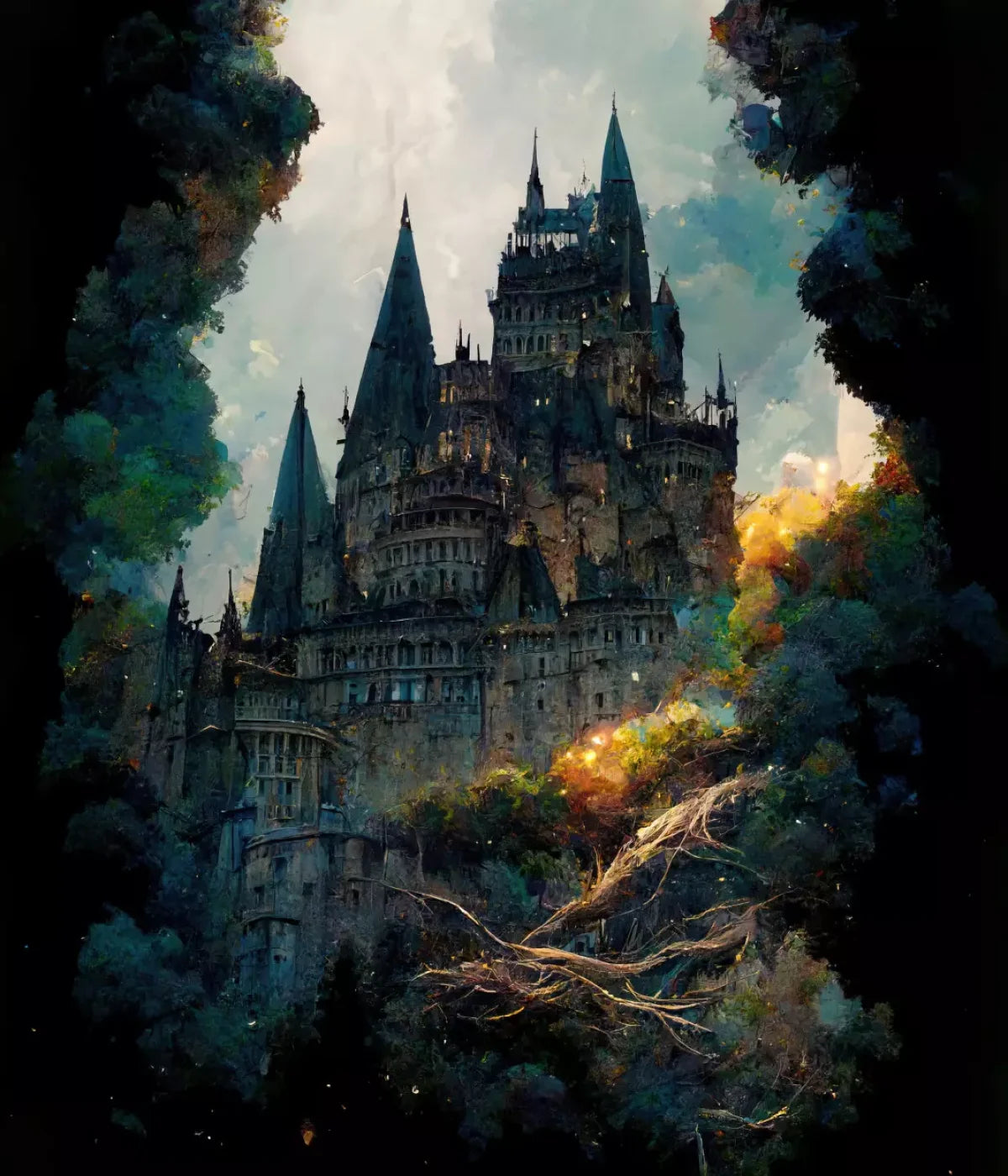 Wizard Castle 10X12 Ultracloth ( 120 X 144 Inch ) Backdrop