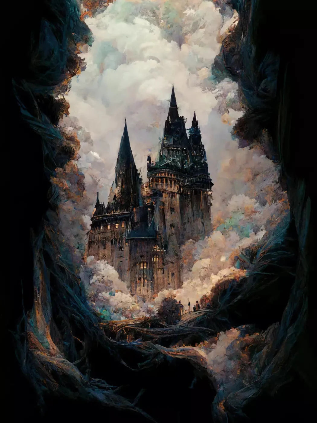 Wizard Castle 2 5X68 Fleece ( 60 X 80 Inch ) Backdrop