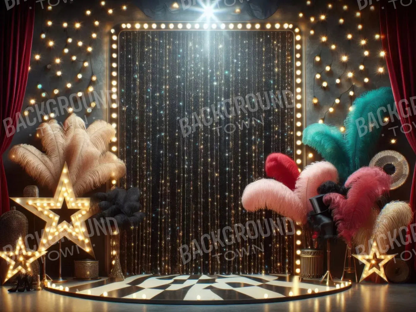 Orldstage 6’8X5’ Fleece (80 X 60 Inch) Backdrop