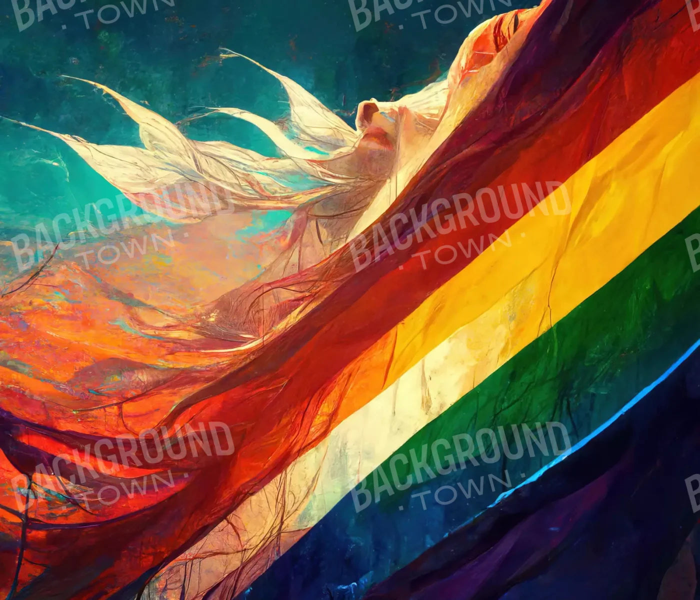 Waving Pride 12X10 Ultracloth ( 144 X 120 Inch ) Backdrop