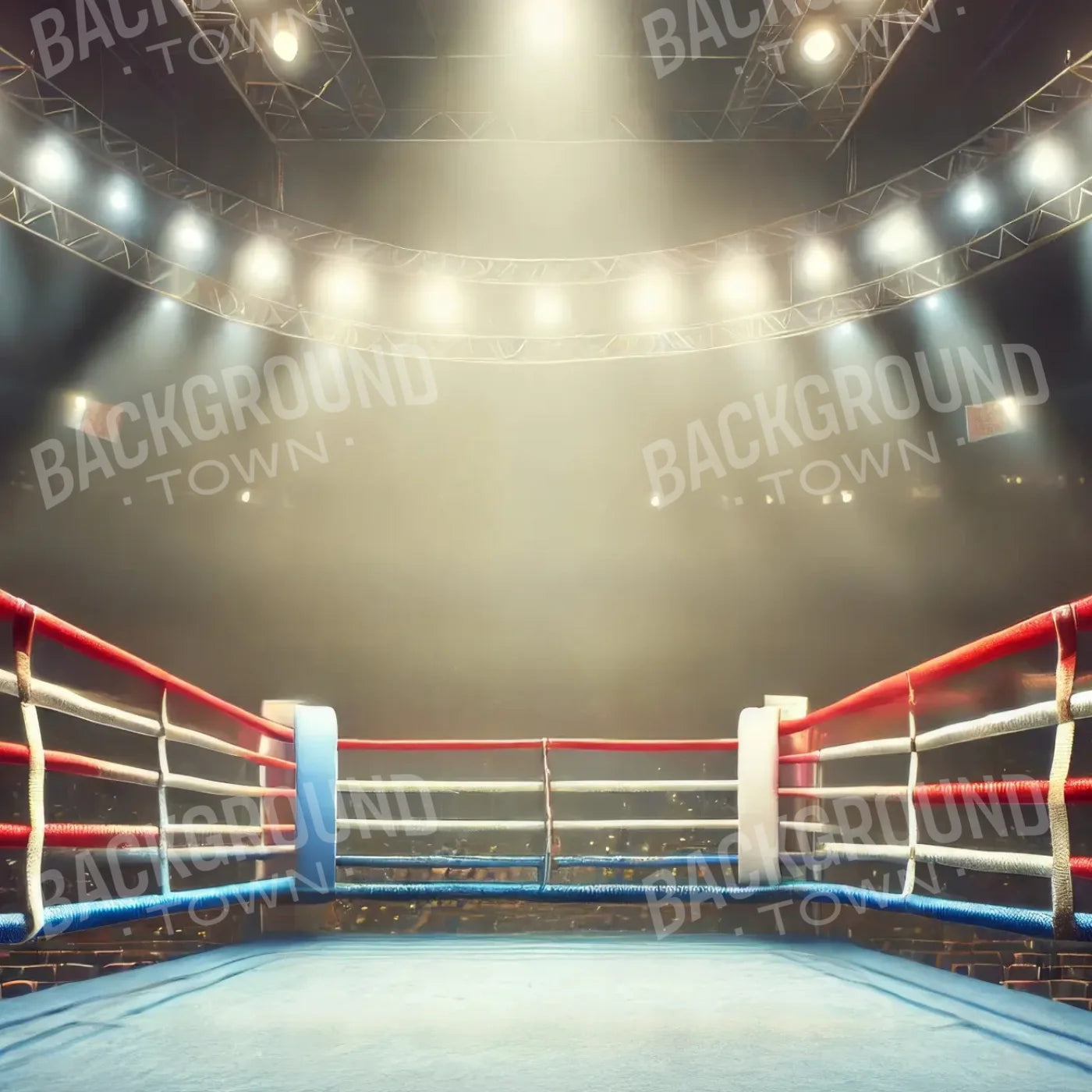 Wrestling Ring 8’x8’ Fleece (96 x 96 inch) Backdrop