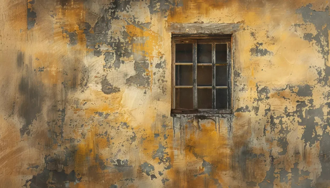 Yellow Cracked Wall 14’x8’ UltraCloth (168 x 96 inch) Backdrop