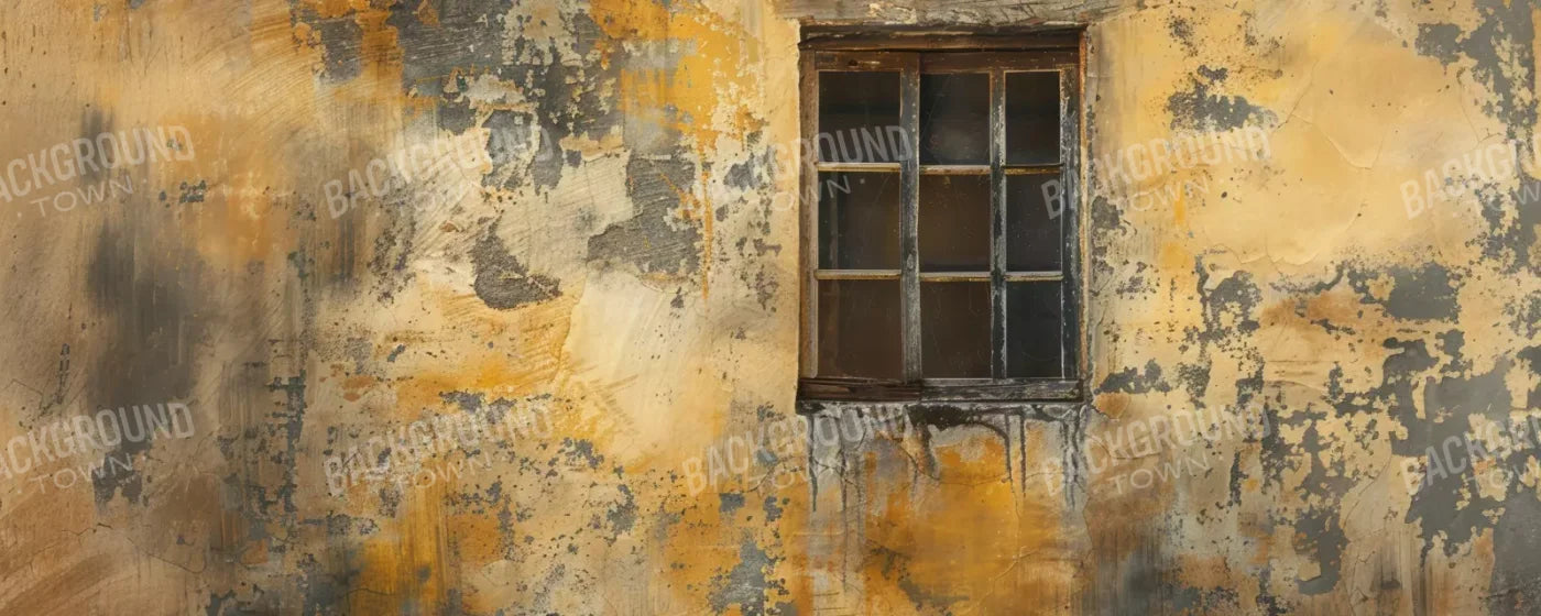 Yellow Cracked Wall 20’x8’ UltraCloth (240 x 96 inch) Backdrop