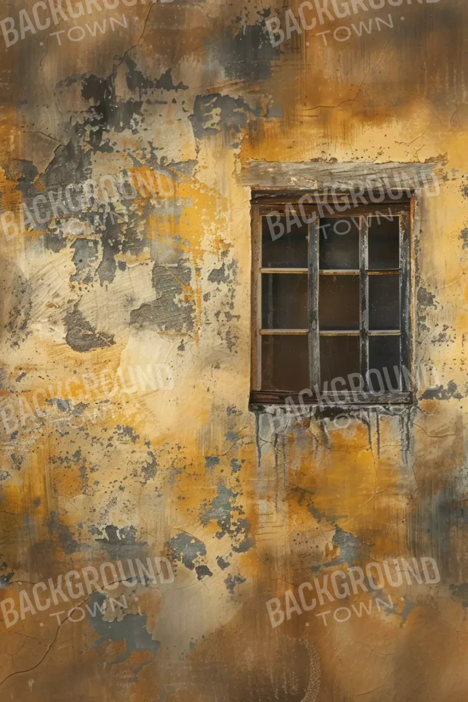 Yellow Cracked Wall 8’x12’ UltraCloth (96 x 144 inch) Backdrop