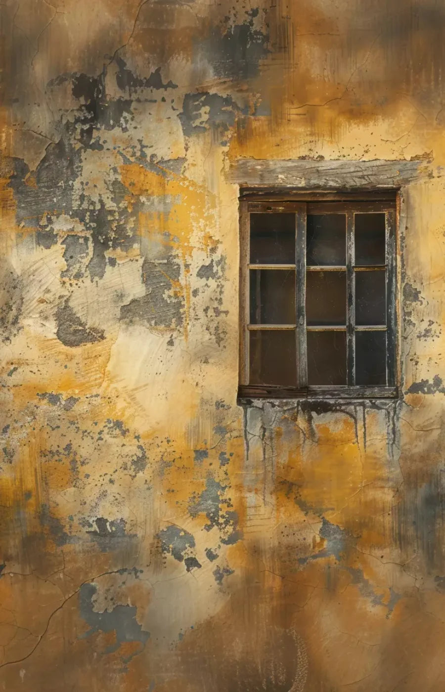 Yellow Cracked Wall 9’x14’ UltraCloth (108 x 168 inch) Backdrop