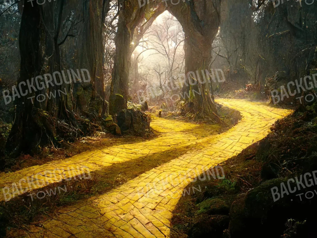 Golden Path 68X5 Fleece ( 80 X 60 Inch ) Backdrop