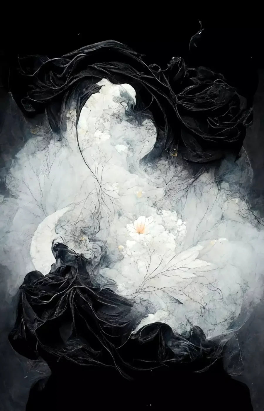 Yin Yang 8X12 Ultracloth ( 96 X 144 Inch ) Backdrop