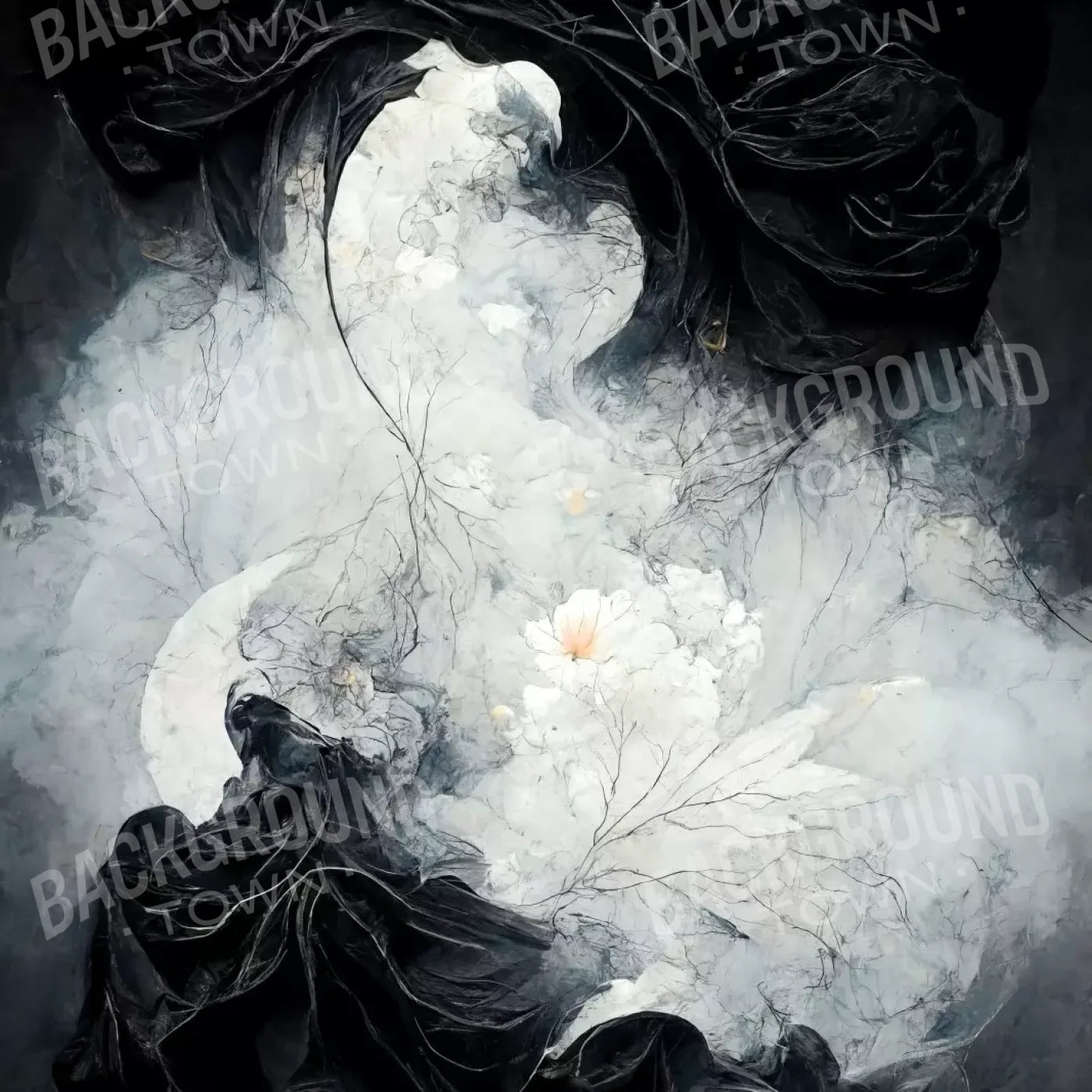 Yin Yang 8X8 Fleece ( 96 X Inch ) Backdrop